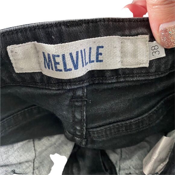 Brandy Melville IT 38 Jeans High Rise Skinny Soft Black Denim Stretch Basic - Picture 2 of 9